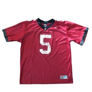 Unisex Nike Youth Red Nike Stanford Football Jersey Sz L